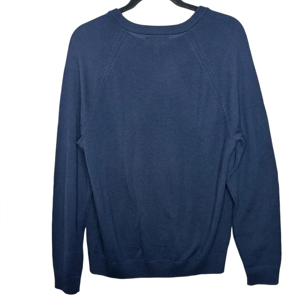 Banana Republic Men’s Merino Wool Crewneck Navy Sweater Size Medium